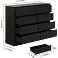 thumbnail image 7 of Studyset 8 Drawer Dressers for Bedroom, Chest of Drawers with Deep Drawers, Large Double Dresser for Closet with Wide Top, Horizontal Wooden Dresser for Living Room, Hallway, 7 of 7