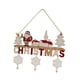 thumbnail image 4 of Letrero colgante de madera navideño, Navidad, rústico, decorativo, Papá Noel, para puerta de entrada, decoración de pared de madera para fiestas, 4 of 9