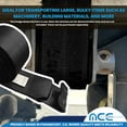 thumbnail image 5 of Mega Cargo Control 8 Pack Heavy Duty 4" x 30' Winch Tie Down Strap W/ Flat Hook WLL: 5400 lbs Black, 5 of 7