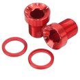 thumbnail image 4 of Vis de Manivelle de Vélo, 2 Pièces de Poids Léger Robuste en Alliage d'Aluminium Spline Centre Arbre Vélo Spline Vis de Manivelle pour Vélo pour la Réparation de DIY Rouge, 4 of 8