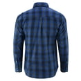 thumbnail image 5 of Daniel Smart Men Cotton Flannel Plaid Shirts - Regular Fit Long Sleeve Button Down Casual Shirts with Front Chest Pockets, 5 of 7