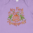 thumbnail image 4 of Inktastic My 1st Thanksgiving Pumpkin Vegetables in Orange and Green Boys or Girls Baby Bodysuit, 4 of 5