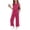 Hot Pink, variant on OGLCCG Two Piece Sets for Girls Summer Matching Vacation Travel Lounge Outfits Pleated Front Sleeveless Top and Wide Leg Pants 3-13 Years