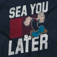 thumbnail image 2 of Popeye Sea You Later Funny Beach Pun Unisex Plus Size Hoodie Brisco Brands 5X, 2 of 3