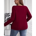 thumbnail image 4 of Cogild Plus Size Sweaters for Women Ribbed Knit Long Sleeve Oversized Top, 4 of 5