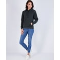 thumbnail image 4 of 3 Pack: Women's Fleece Long-Sleeve Pullover Hoodie Active Sweatshirt Kangaroo Pocket - (Available In Plus), 4 of 5