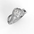 thumbnail image 4 of 1.07 Ct Oval Shape Moissanite Diamond 925 Sterling Silver Solitaire Women Wedding Rings, 4 of 6