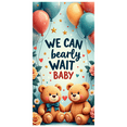 thumbnail image 2 of LUUFILx We Can Bearly Wait Baby Shower Banner with Teddy Bears Flowers Balloons Baby Shower Decorations Photography Props Party Supplies Background Backdrop, 2 of 8