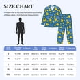 thumbnail image 4 of Fuzoiu Rubber Duck Print Men's Long-Sleeved Pajama,Lounge Button Down Nightwear,Mens Notch Collar Pajama Set -Large, 4 of 7