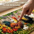 thumbnail image 6 of Anti Fatigue Kitchen Rug Set Cushioned Non Slip Memory Foam 3 Piece Vintage Farmhouse Rooster Runner Mats for Laundry Room, 18"x24"+20"x31"+17"x47", 6 of 9