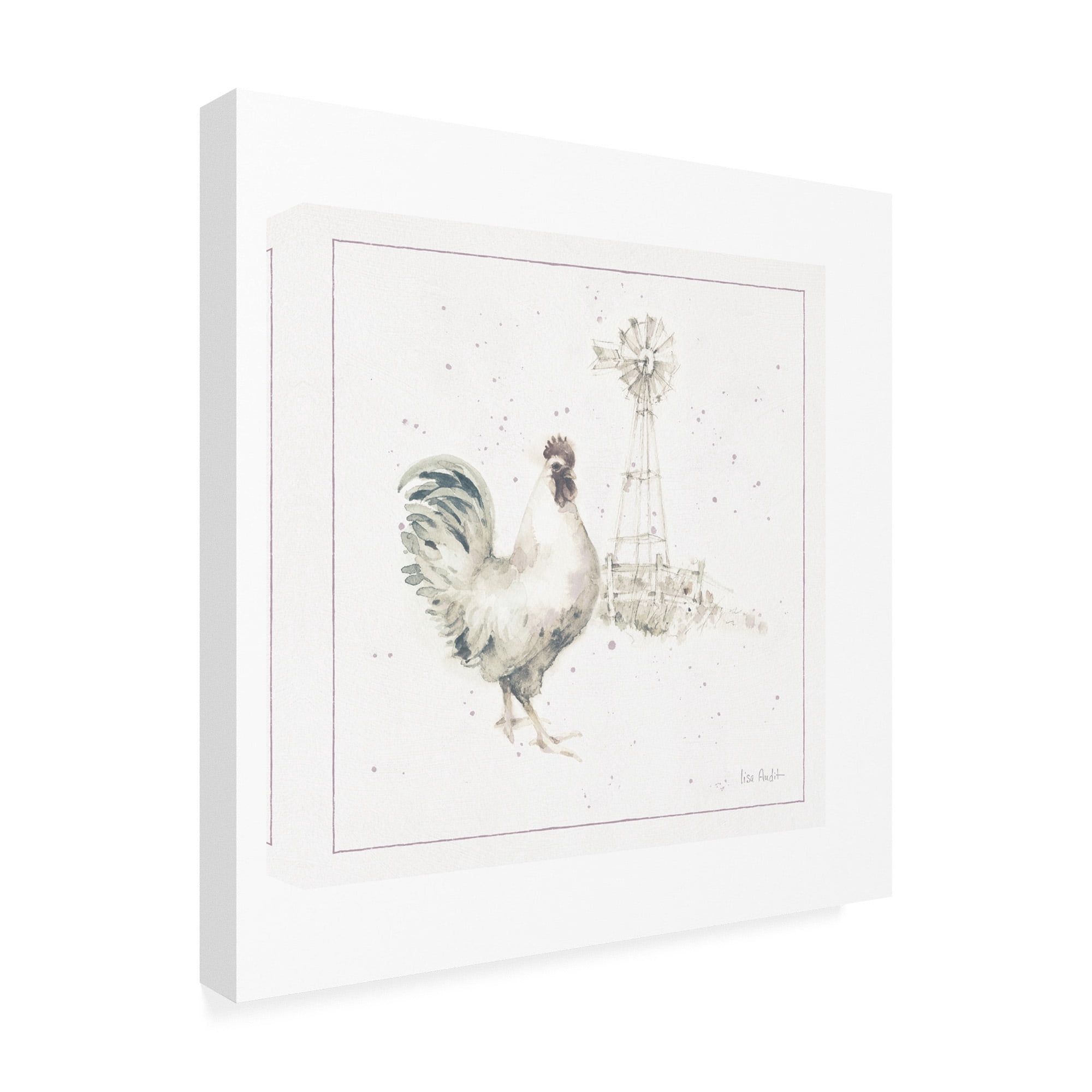 Trademark Fine Art 'Farm Friends XI Neutral' Canvas Art by Lisa Audit