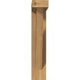 thumbnail image 2 of Ekena Millwork 3 1/2"W x 14"D x 18"H Traditional Block Smooth Bracket w/ Offset Brace, Western Red Cedar, 2 of 25