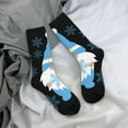 thumbnail image 5 of KLL Christmas Gnome Snowflake Print Cool Socks Men's Women's Crew Socks Funny Crazy Novelty Stockings, 5 of 6