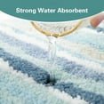 thumbnail image 5 of Newlake Bathroom Rug Soft Absorbent Fluffy Microfiber Bath Rug Non-Slip Shaggy Bath Mat for Tub (Aqua, 20"x32"), 5 of 5