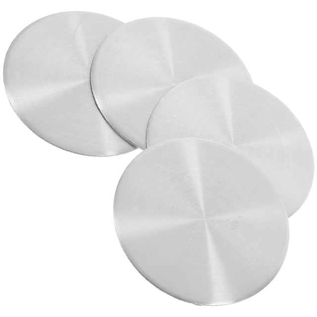 Miangastore 4Pcs Silver Aluminum Car Wheel Hub Cap 45mm for Car Wheel Hub Decoration