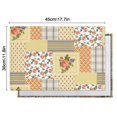 thumbnail image 5 of Pioneer Flower Floral Print Pattern Summer Placemats Table Placemats Set Of 6-Linen Kitchen Washable Placemats Table Mats 12x18 Inch Non-Slip Heat Resistant, 5 of 5