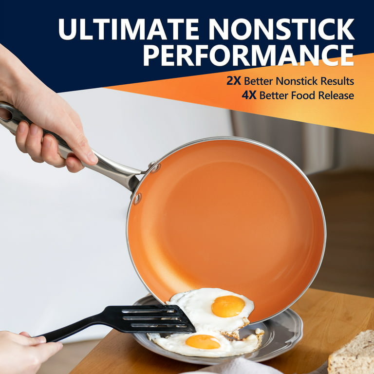 8 Inch Omelette Pan, Nonstick Small Frying Pan Ceramic Coating