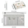 thumbnail image 3 of JIALIOU Nylon Trifold Card Wallet with ID Window Zipper Pocket for Men Women Teen Cartoon Rabbits Carrots Mushroom, 3 of 7