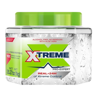 Xtreme Professional Extreme Hold Hair Gel Clear Jar, 35oz