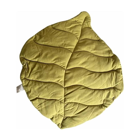 VMWMSSR Leaf Shape Pet Mat Washable Dog Crate Pad Soft Cat Bed Mat Non-Slip Pet Cushion For Indoor Puppy Kitten Resting(Green-26.38 )