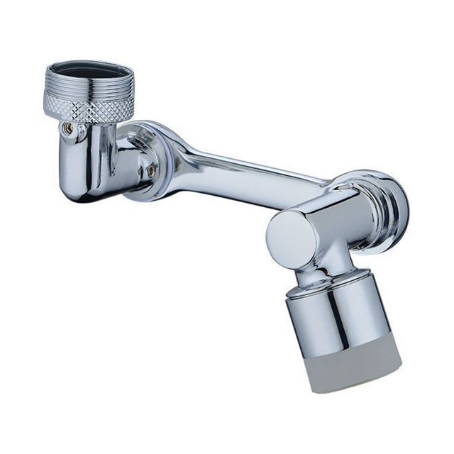 Jinsinto Aérateur Rotatif avec Robinet Pivotant d'Extension avec Filtre Anti-Éclaboussures, Régulateur de Jet avec 2 Fonctions de Pulvérisation pour Cuisine, Salle de Bains