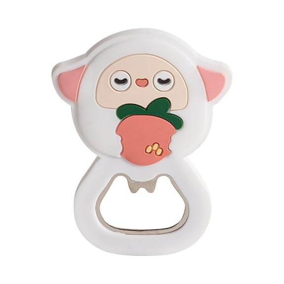 Fridja Bottle Opener Cartoon Magnetic Suction Refrigerator Sticker Interesting Household Beer Screwdriver Silicone Cap Opener Bottle Opener Cap Opener Artifact Clearance