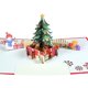 thumbnail image 1 of Tarjeta de felicitación de Navidad 3d, tarjeta de mensaje de bendición tridimensional plegable portátil para vacaciones de Navidad, 1 of 5