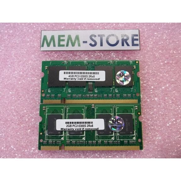 6GB (4GB 2GB) DDR2-667 SODIMM Memory Dell Latitude D830 D630 New Product Intro (3rd Party)