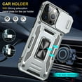 thumbnail image 5 of Designed for iPhone 15 Pro Case Silvery,with Camera Cover and Kickstand,[Military-Grade Protection Case],Case for iPhone 15 Pro - 6.1inch, 5 of 12
