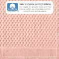 thumbnail image 2 of Great Bay Home Quick Dry Diamond Waffle 4 Piece Bath Towel Set, Pink, 2 of 7