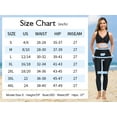 thumbnail image 3 of Ocean Blues Women's High Waisted Swim Pants with Pockets Long Swim Leggings Swimsuit Bottom, 3 of 11