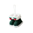 thumbnail image 2 of Plush Boot Christmas Ornament, Soft Polyester Hanging Pendant for Christmas Tree Decor, Festive Holiday Gift and Stocking Stuffer(Green), 2 of 7
