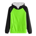 thumbnail image 4 of Timegard Sweatshirts for Women Long Sleeve Hoodies Pullover Fall Color Block Loose Tops with Pockets, 4 of 4