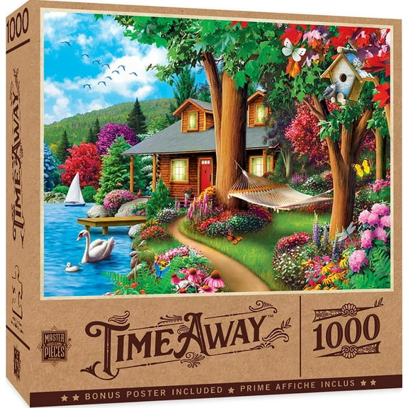 MasterPieces 1000 Piece Jigsaw Puzzle - Around the Lake - 19.25"x26.75"