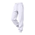 thumbnail image 5 of Resicozy Sweatpants for Men Lightweight Cotton Cuffed Jogger Sweatpant Casual Drawstring Elastic Waist Pant with Pocket White M, 5 of 8