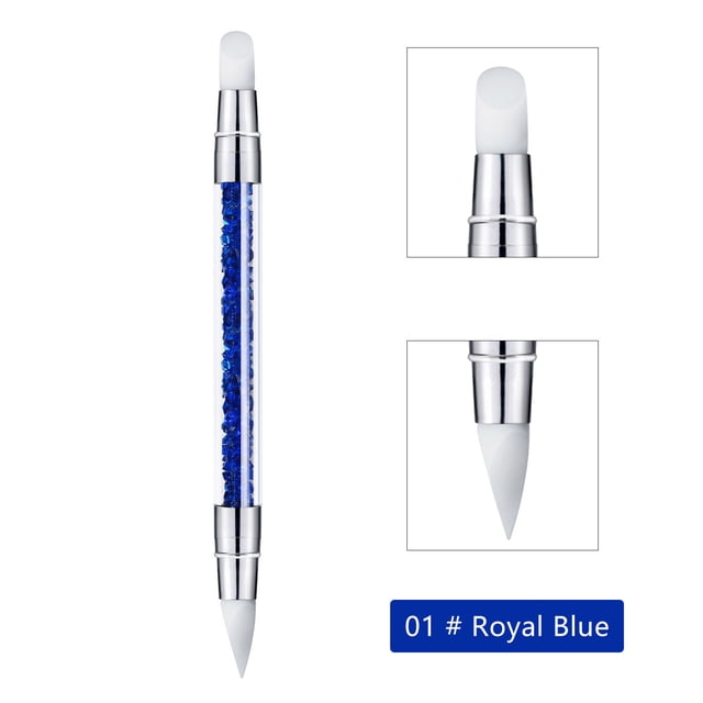 Fiudx Bolígrafo para Decoración de Uñas, Pincel de Doble Punta para Tallado y Relieve, Punta Suave con Diseño de Mármol, Agarre Ergonómico y Cómodo, Ideal para Salones de Bricolaje, Ideal para Princi