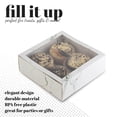 thumbnail image 3 of Clear Window Gift Boxes Square White 6" X 6" X 2" 12 Pack, 3 of 5