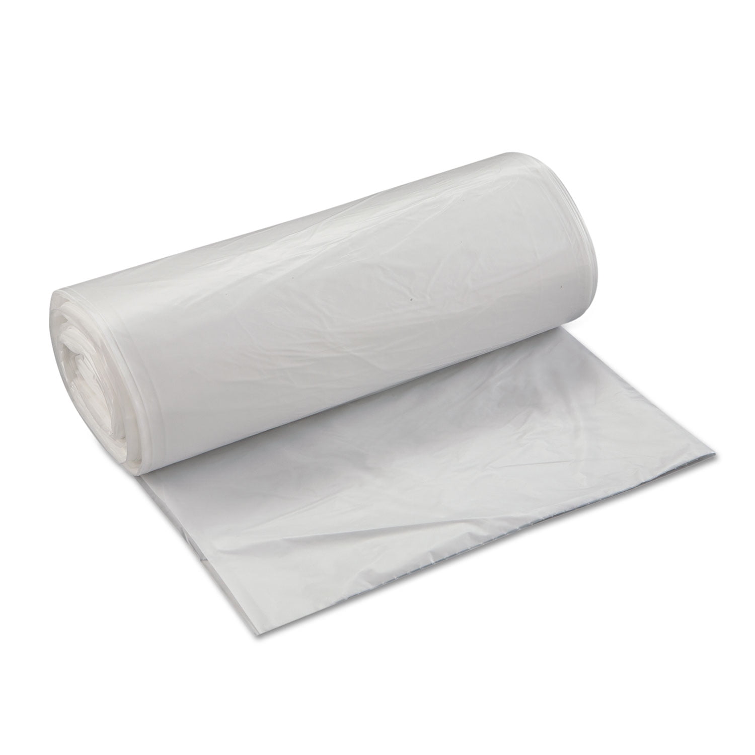 Inteplast Group High-density Interleaved Commercial Can Liners, 60 Gal, 22 Microns, 38" X 60", Clear, 150/carton