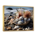 thumbnail image 2 of Designart "Seashell Sonata Beach Photo III" Nautical & Beach Floater Framed Wall Decor, 2 of 7