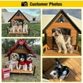 thumbnail image 5 of Aivituvin Dog House Outdoor Weatherproof Chew Proof Large Dog Kennel with Metal Frame for Small Medium Large Dogs, 50.9" D x 37.4" W x 37.2" H, 5 of 9