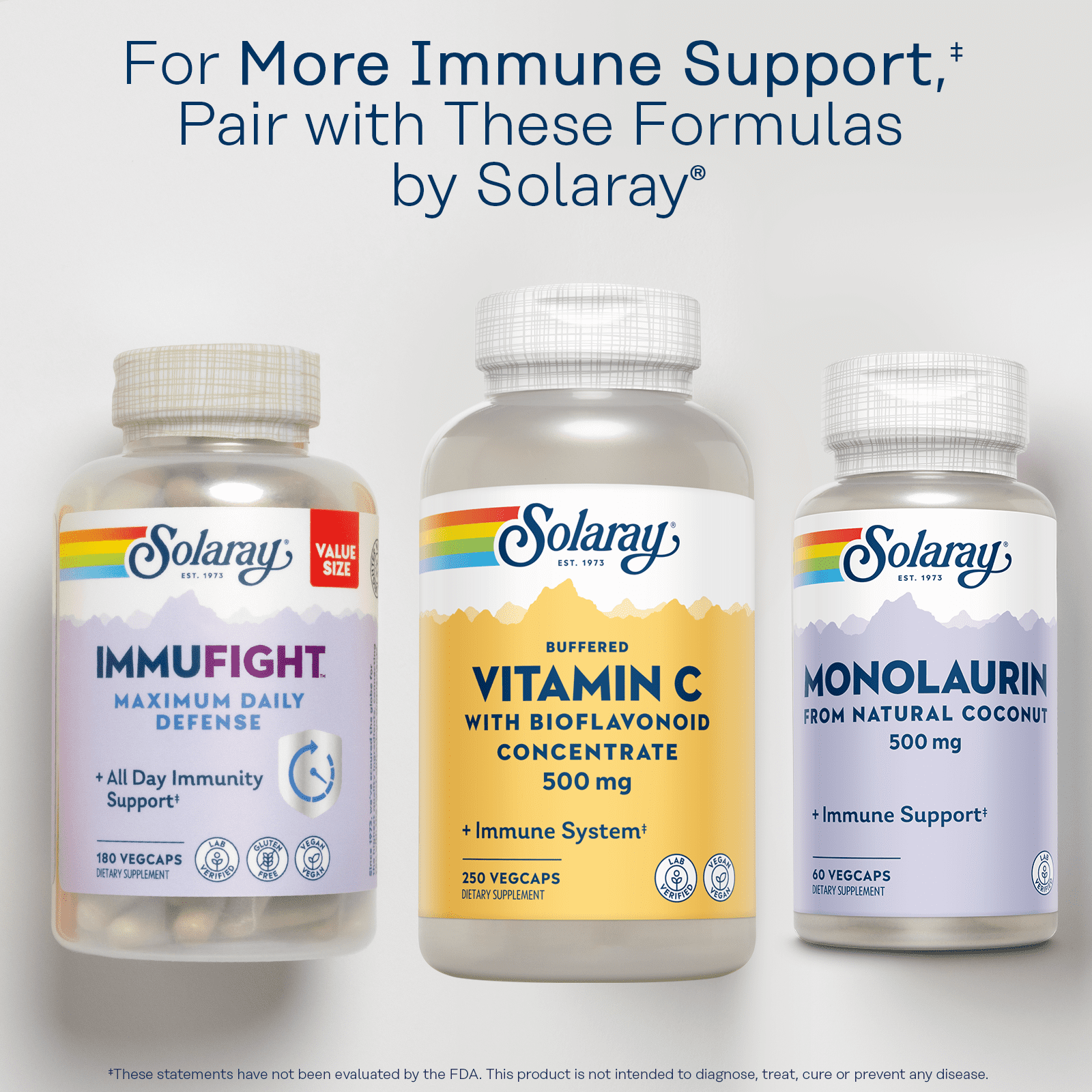 Solaray Vitamin C w/ Bioflavonoid Complex 500mg | Buffered for Easy Digestion | Healthy Immune System, Collagen Synthesis & Antioxidant Support | 250 VegCaps