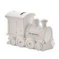 thumbnail image 1 of Bambino White Resin Money Box - Train, 1 of 3