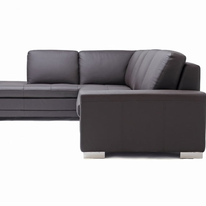 Leather Match Sofa Sectional Reverse