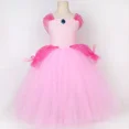 thumbnail image 4 of Vestido de tutú de princesa Peach para niñas, vestidos de tul para fiesta de cumpleaños, disfraces de Halloween y carnaval de color rosa brillante para niños, ropa para niños, 4 of 5