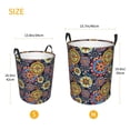 thumbnail image 2 of Lsque Colorful Compasses pattern Laundry Hamper Basket, Tall Woven Rope Hamper Basket for Clothes, Lightweight Storage Basket, Collapsible Waterproof-Medium, 2 of 8