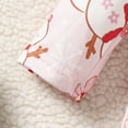 thumbnail image 5 of GYRATEDREAM Newborn Baby Girl Christmas Outfit Long Sleeve Romper Suspender Skirt Headband Set 3Pcs Fall Winter Outfits, 5 of 7