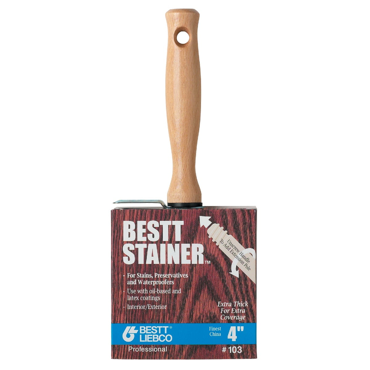 Bestt Liebco Bestt Stainer 4 In. Tapered Stain Brush 501480600
