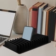 thumbnail image 2 of Multi-Slot Mobile Phone Storage Rack for Office and Classroom Desktop Organizer 15-Grid Cell Phone Storage Case for Conference, 2 of 8