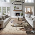 thumbnail image 3 of Vintage Flowers Area Rugs 6'x9', Washable Small Throw Rugs for Kitchen Dining room, Birds Retro Art Elegant Farmhouse Indoor Outdoor Rug Non-Slip Low Pile Carpet Runner Reversible Floor Mats, 3 of 8
