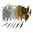 thumbnail image 2 of jifeng 120Pcs Assorted Colors Feather Leaf Shaped Charm Pendant Connector for Necklace, 2 of 9